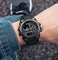 Montre sport antichoc pour homme, affichage digital LED CD