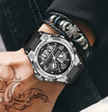 Montre sport antichoc pour homme, affichage digital LED CD